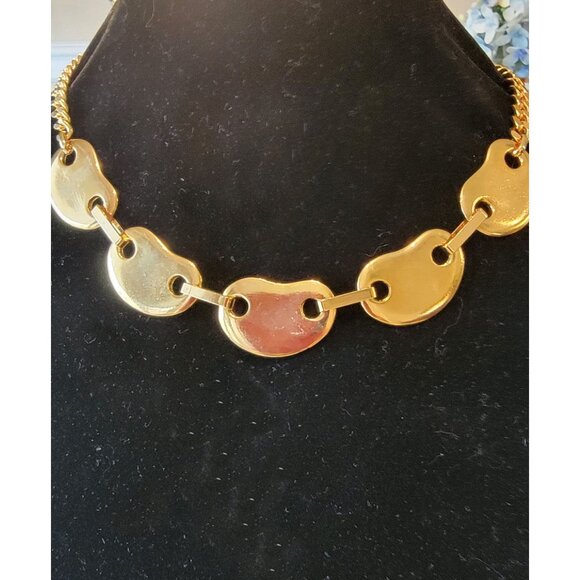 Biko Puffed Mariner 14 K Gold Choker Necklace - Picture 1 of 2